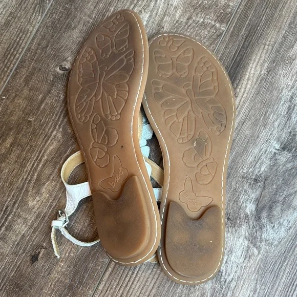 b.o.c. Born Concept White Ramey Floral Women's Sandals Size 9 - Picture 7 of 10